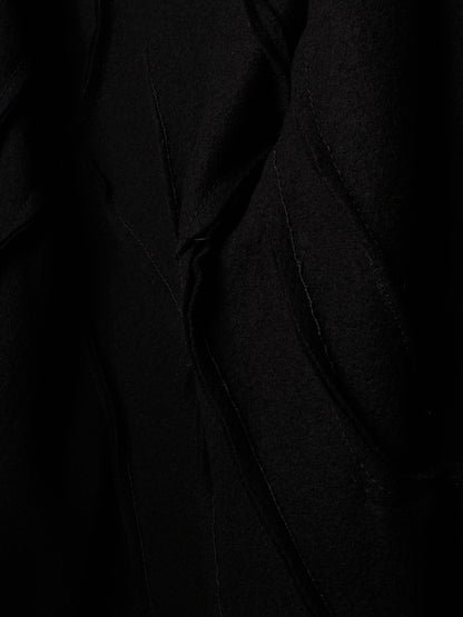 LEON EMANUEL BLANCK 'DIS-M-SJ/02' Virgin Wool Overlock Distortion Strait Jacket