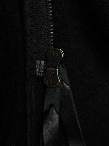 LEON EMANUEL BLANCK 'DIS-M-SJ/02' Virgin Wool Overlock Distortion Strait Jacket