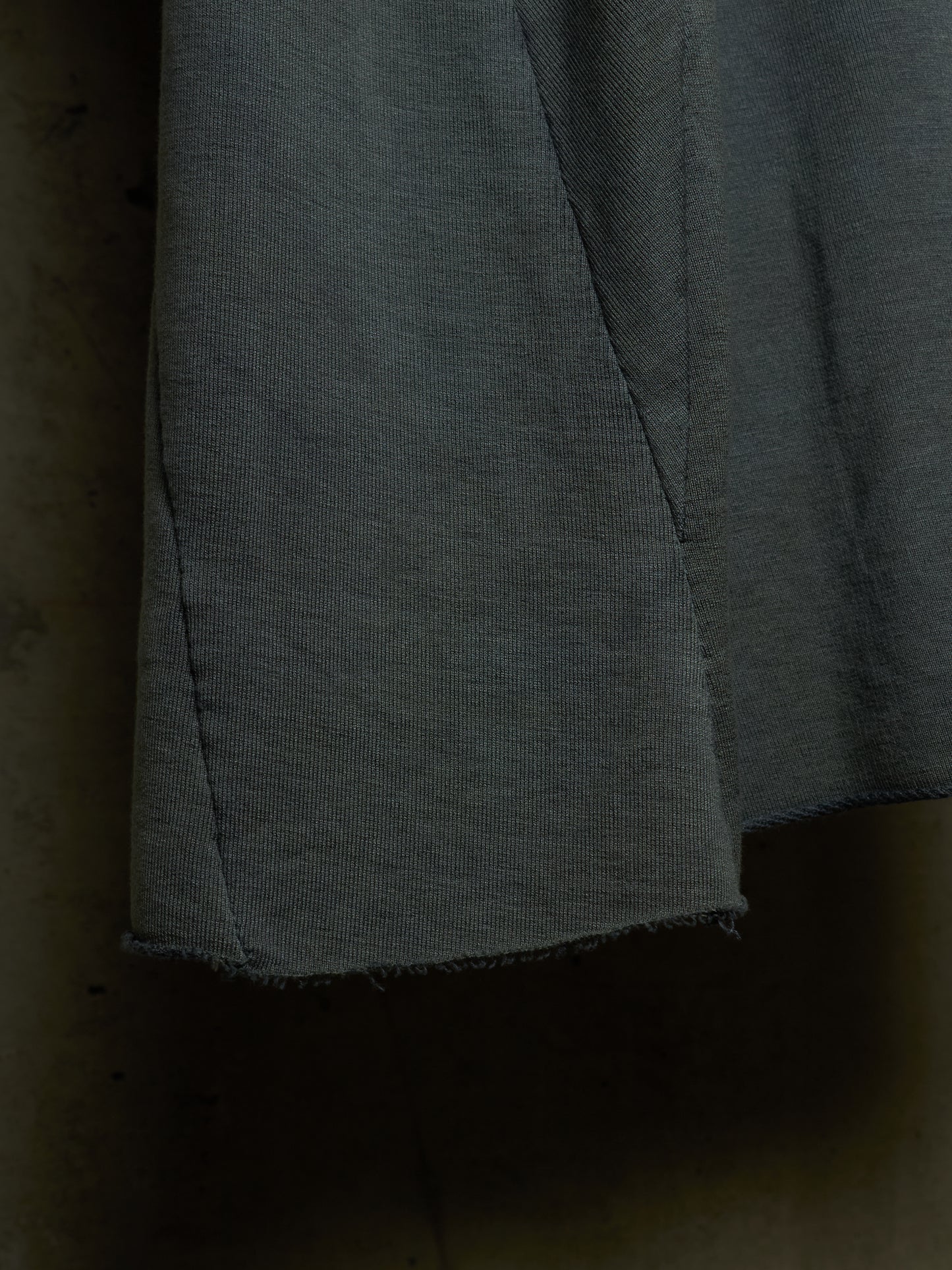 LEON EMANUEL BLANCK 'DIS-MT/01' Patina Blue Eco Stretch Jersey Distortion Reversible T-shirt