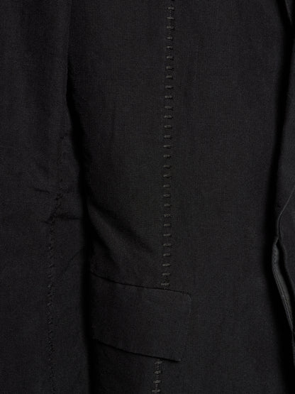 Leopold Bossert SS17 Selvedge Overlock Peak Lapel Linen Ramie Blazer