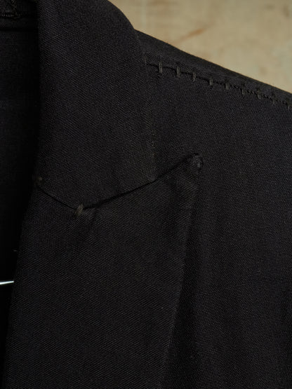 Leopold Bossert SS17 Selvedge Overlock Peak Lapel Linen Ramie Blazer