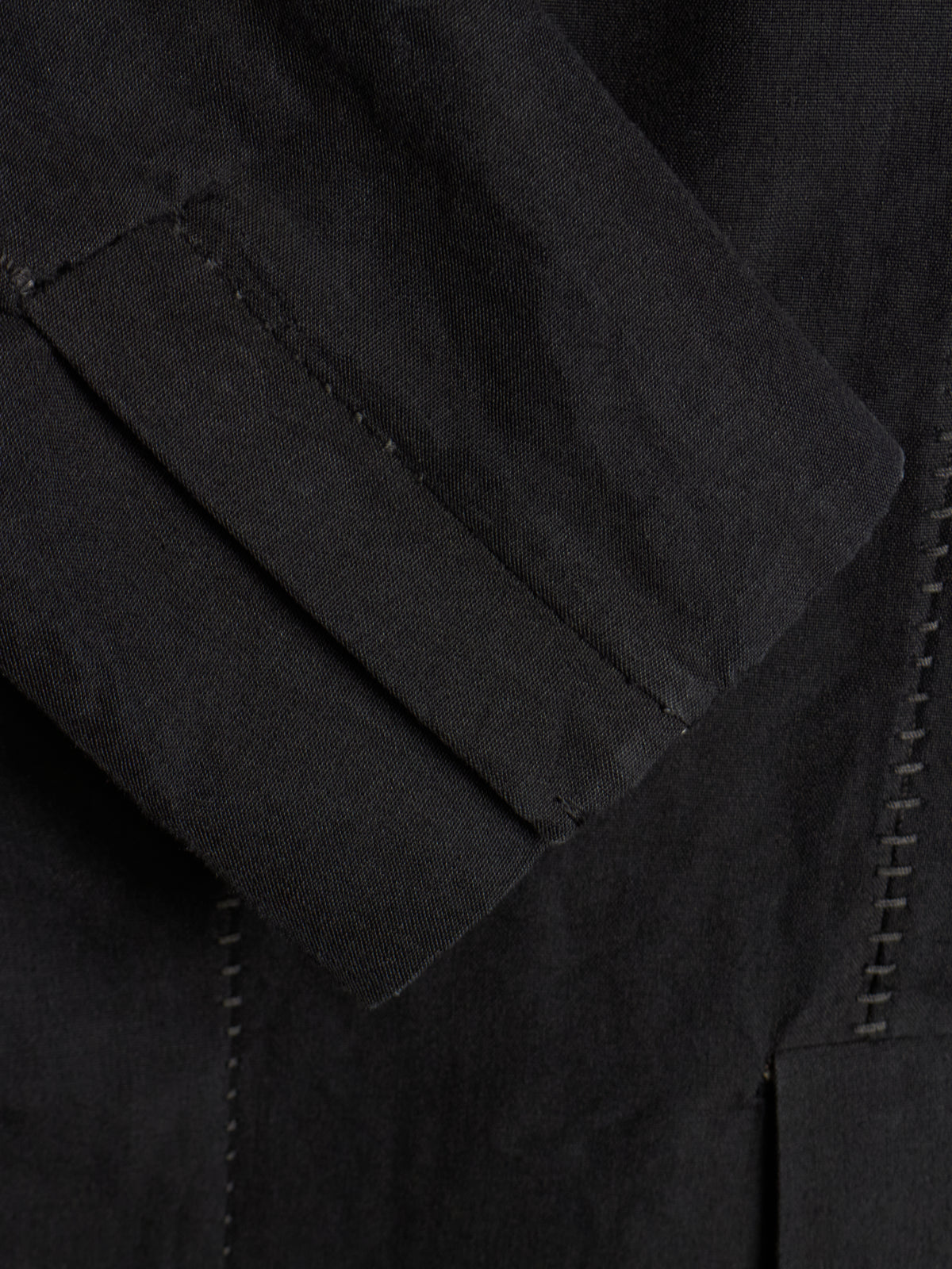 Leopold Bossert SS17 Selvedge Overlock Peak Lapel Linen Ramie Blazer