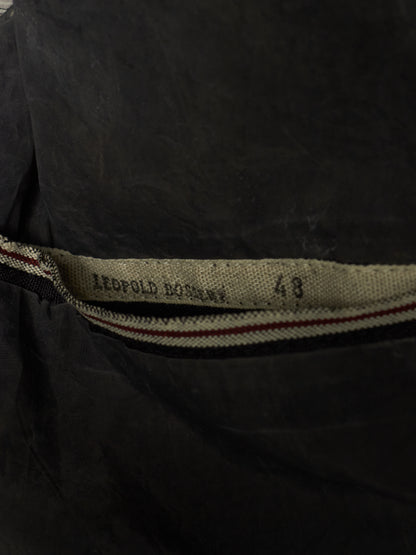 Leopold Bossert SS17 Selvedge Overlock Peak Lapel Linen Ramie Blazer