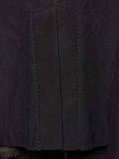 Leopold Bossert SS17 Selvedge Overlock Peak Lapel Linen Ramie Blazer