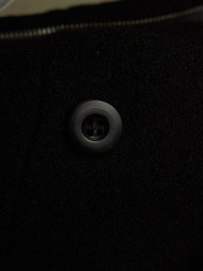Lost & Found by Ria Dunn 2010s Removable Hooded Boiled Wool Crepe Coat