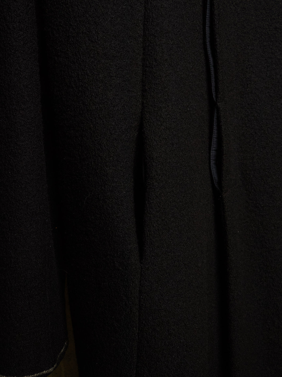 Lost & Found by Ria Dunn 2010s Removable Hooded Boiled Wool Crepe Coat