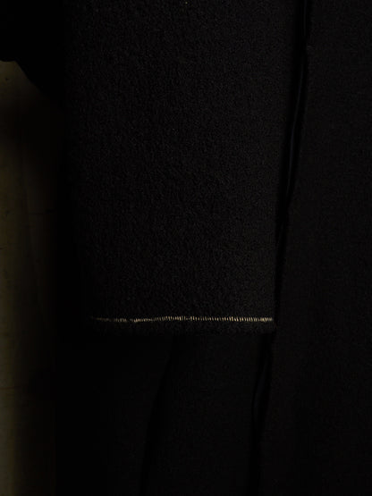 Lost & Found by Ria Dunn 2010s Removable Hooded Boiled Wool Crepe Coat