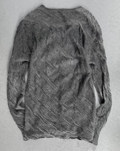 Lumen et Umbra AW11-12 'KT04 KS/K2' Waxed Grey Double Layer Knit Jumper