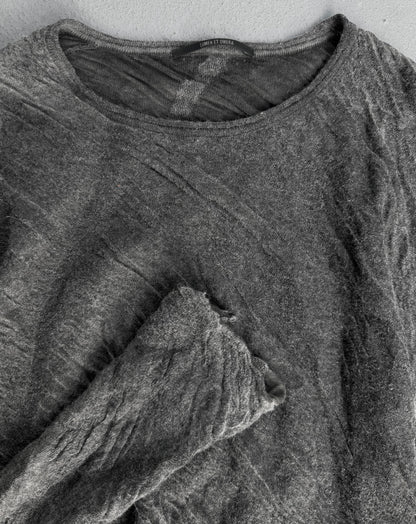 Lumen et Umbra AW11-12 'KT04 KS/K2' Waxed Grey Double Layer Knit Jumper