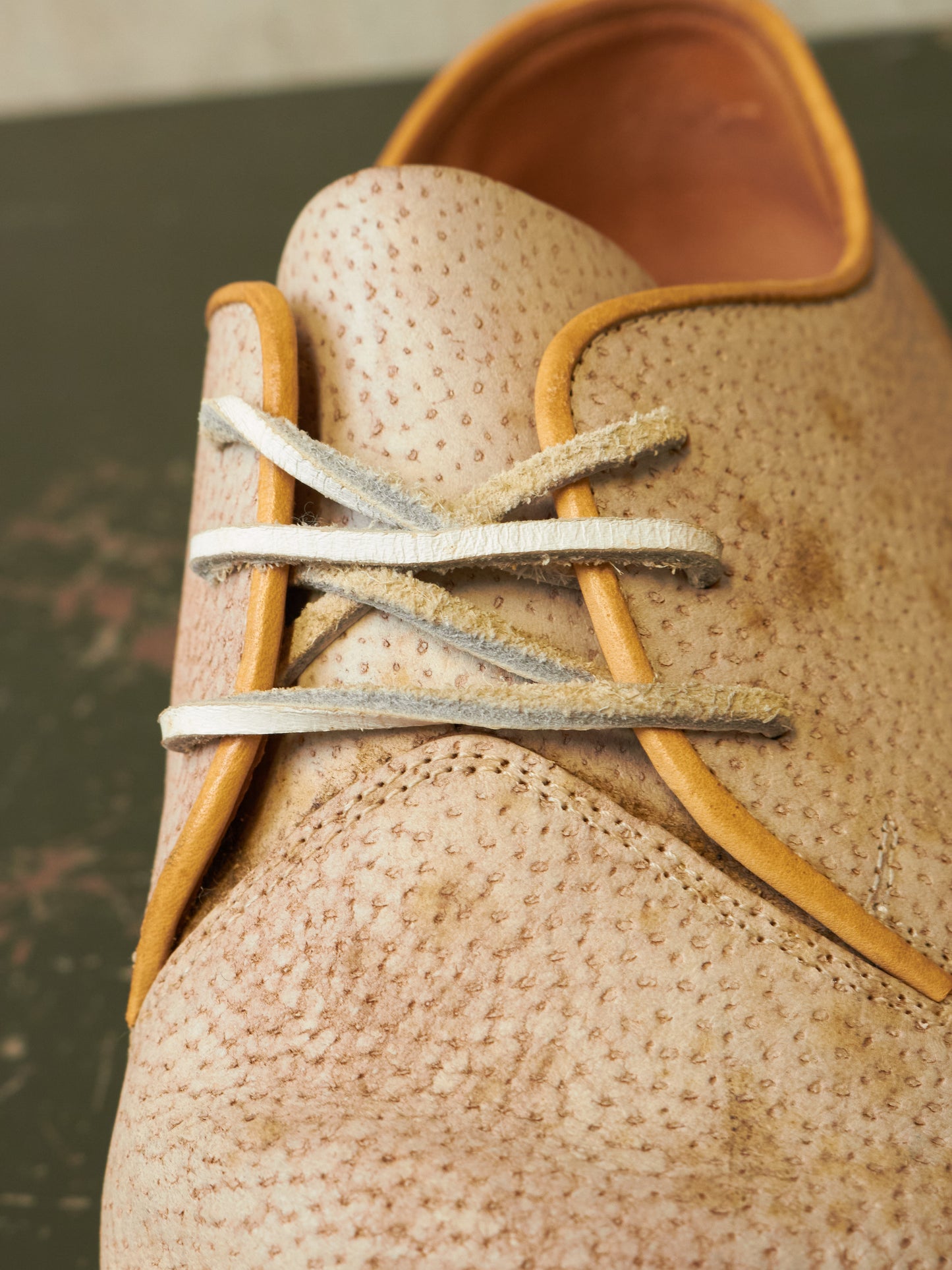 MiharaYasuhiro Early 00s Reverse Pigskin Leather Derbies