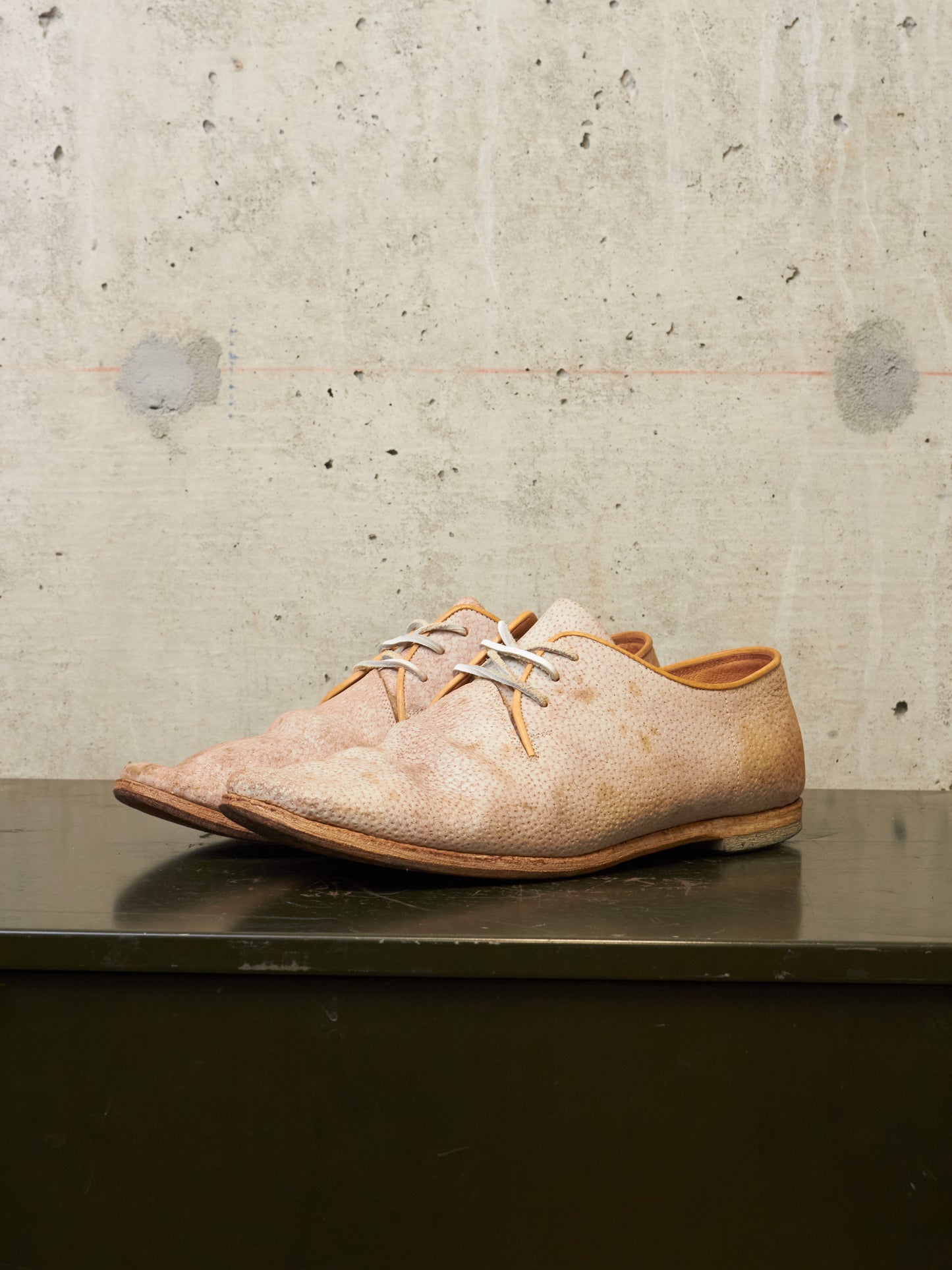 MiharaYasuhiro Early 00s Reverse Pigskin Leather Derbies