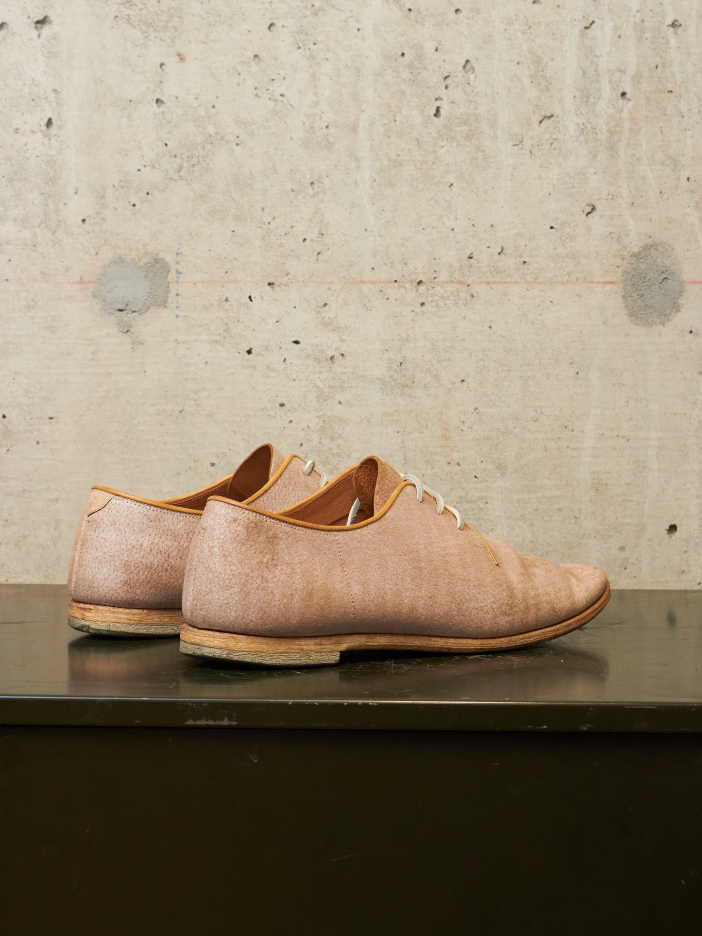 MiharaYasuhiro Early 00s Reverse Pigskin Leather Derbies