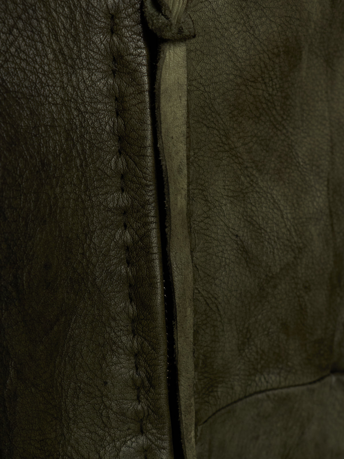 m.a+ by Maurizio Amadei 'JW224Z SY 1.0' Carbon Washed Cow Leather Biker Jacket