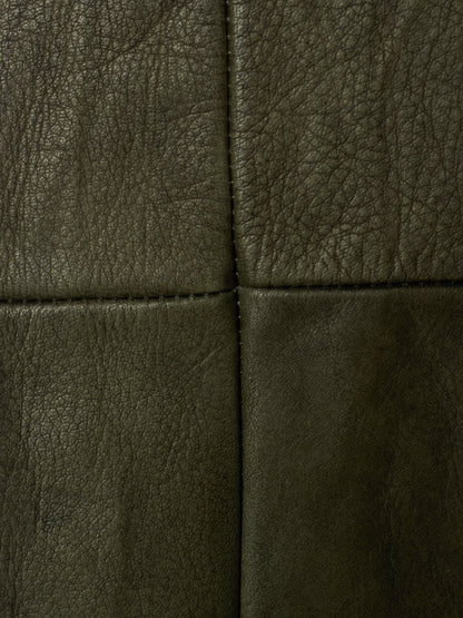 m.a+ by Maurizio Amadei 'JW224Z SY 1.0' Carbon Washed Cow Leather Biker Jacket