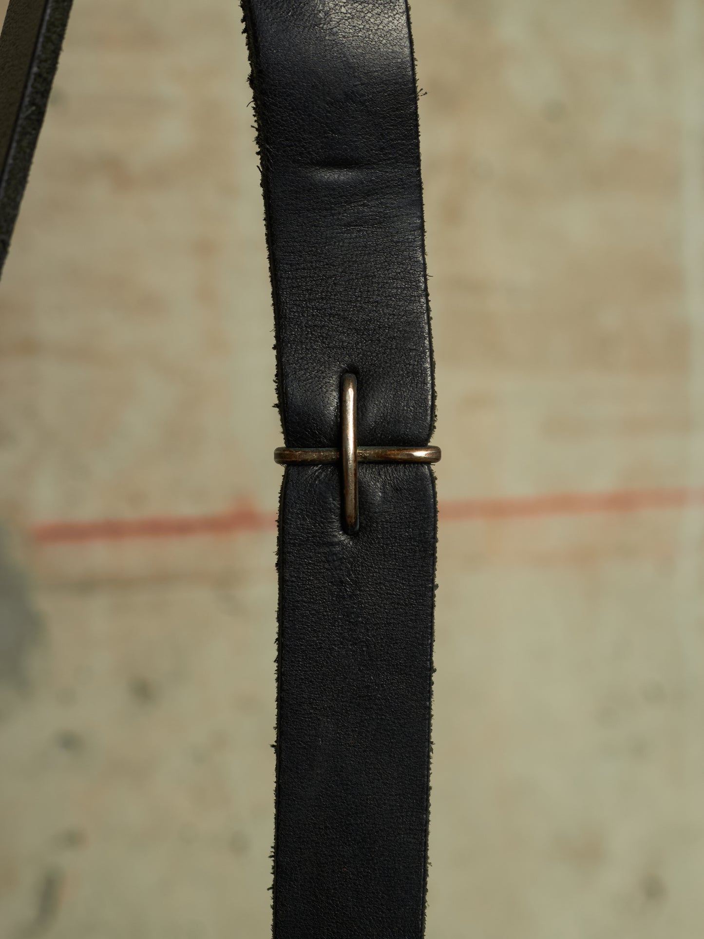 m.a+ by Maurizio Amadei 'BY202 SY 1.0' Black Medium Slice Cow Leather Belt Bag