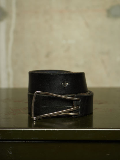 m.a+ by Maurizio Amadei 'EY1D GR 3.0' Y-Buckle Wide Cow Leather Belt