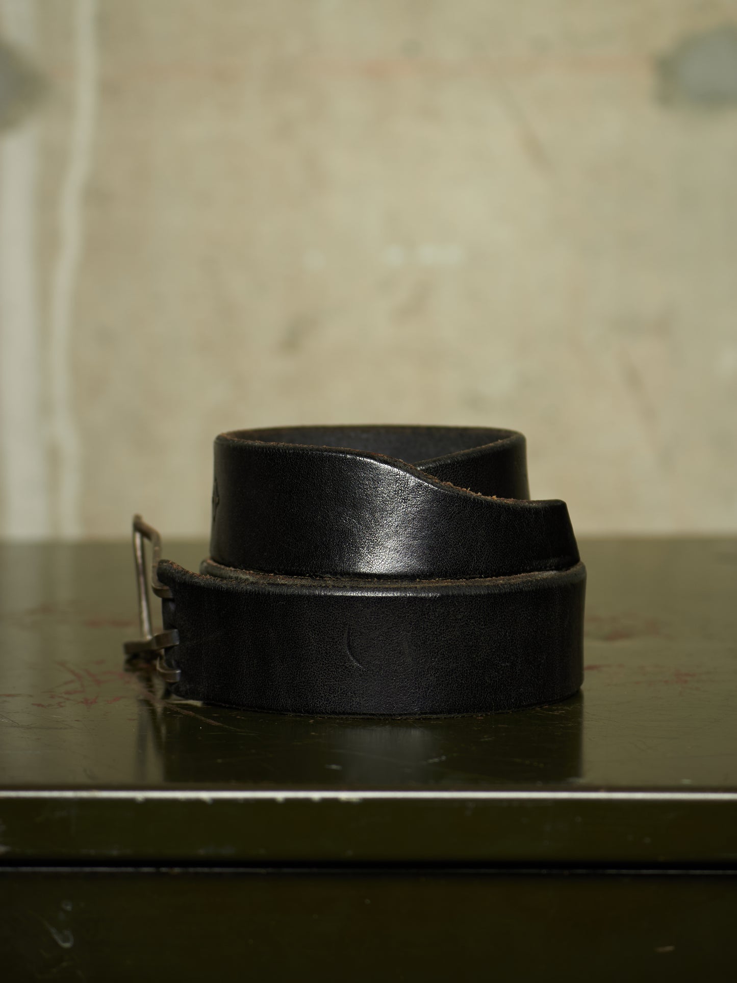 m.a+ by Maurizio Amadei 'EY1D GR 3.0' Y-Buckle Wide Cow Leather Belt