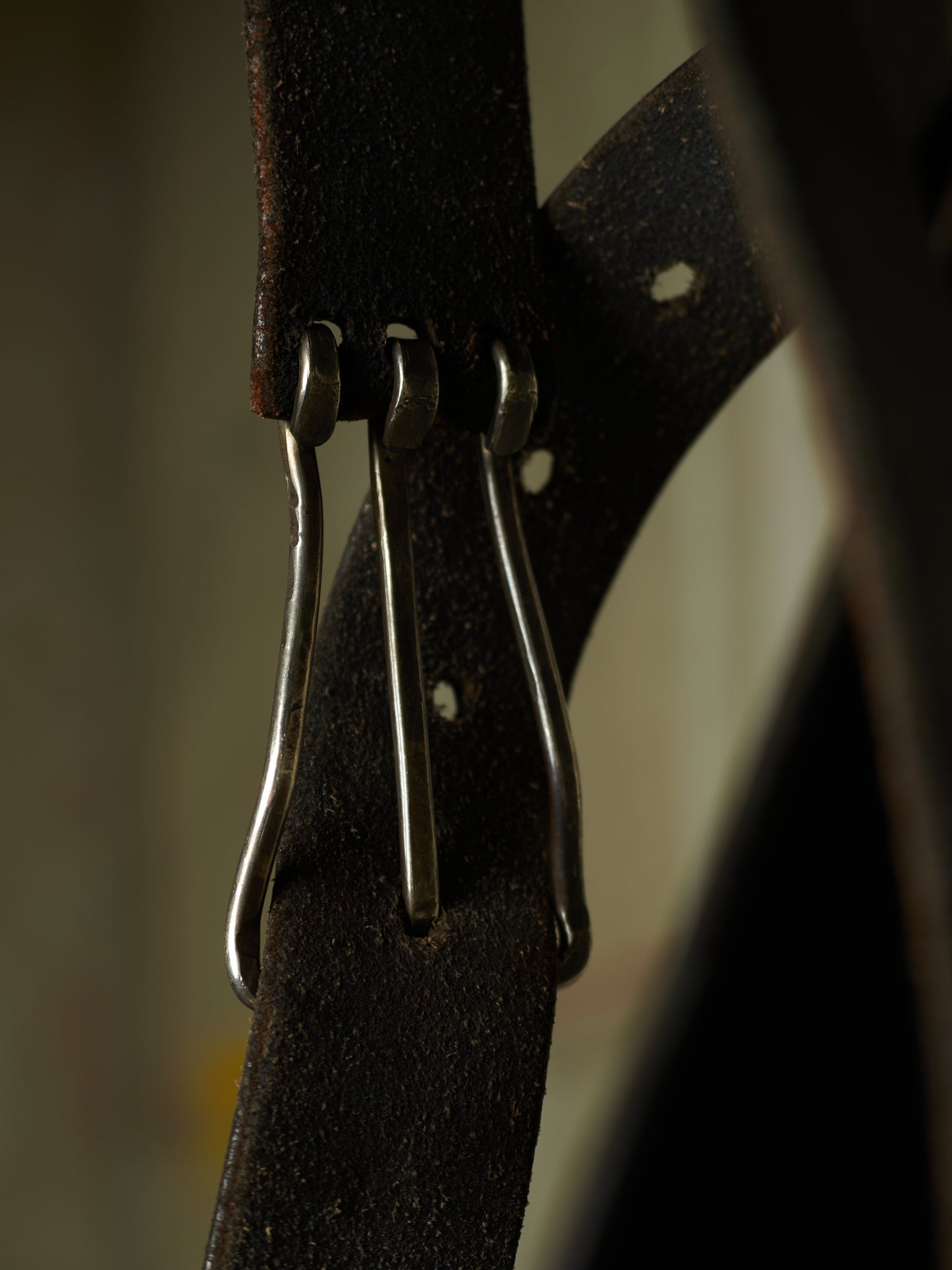 m.a+ by Maurizio Amadei 'EY1D GR 3.0' Y-Buckle Wide Cow Leather Belt