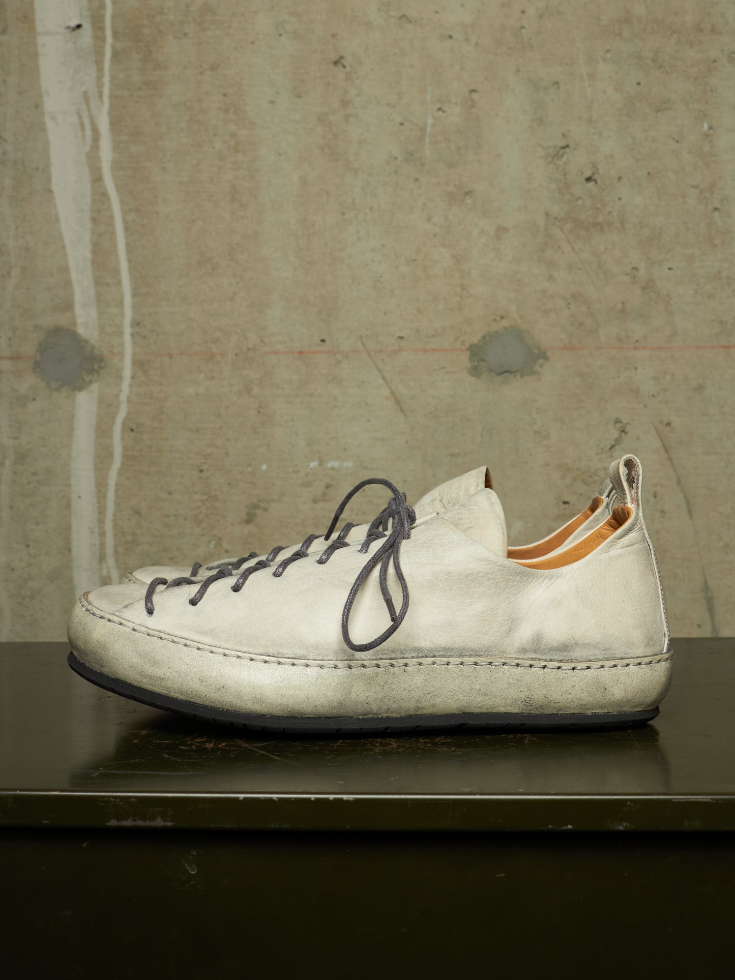m.a+ by Maurizio Amadei 'S9P1 SY 1.0' Carbon Double Fold Cow Leather Sneakers