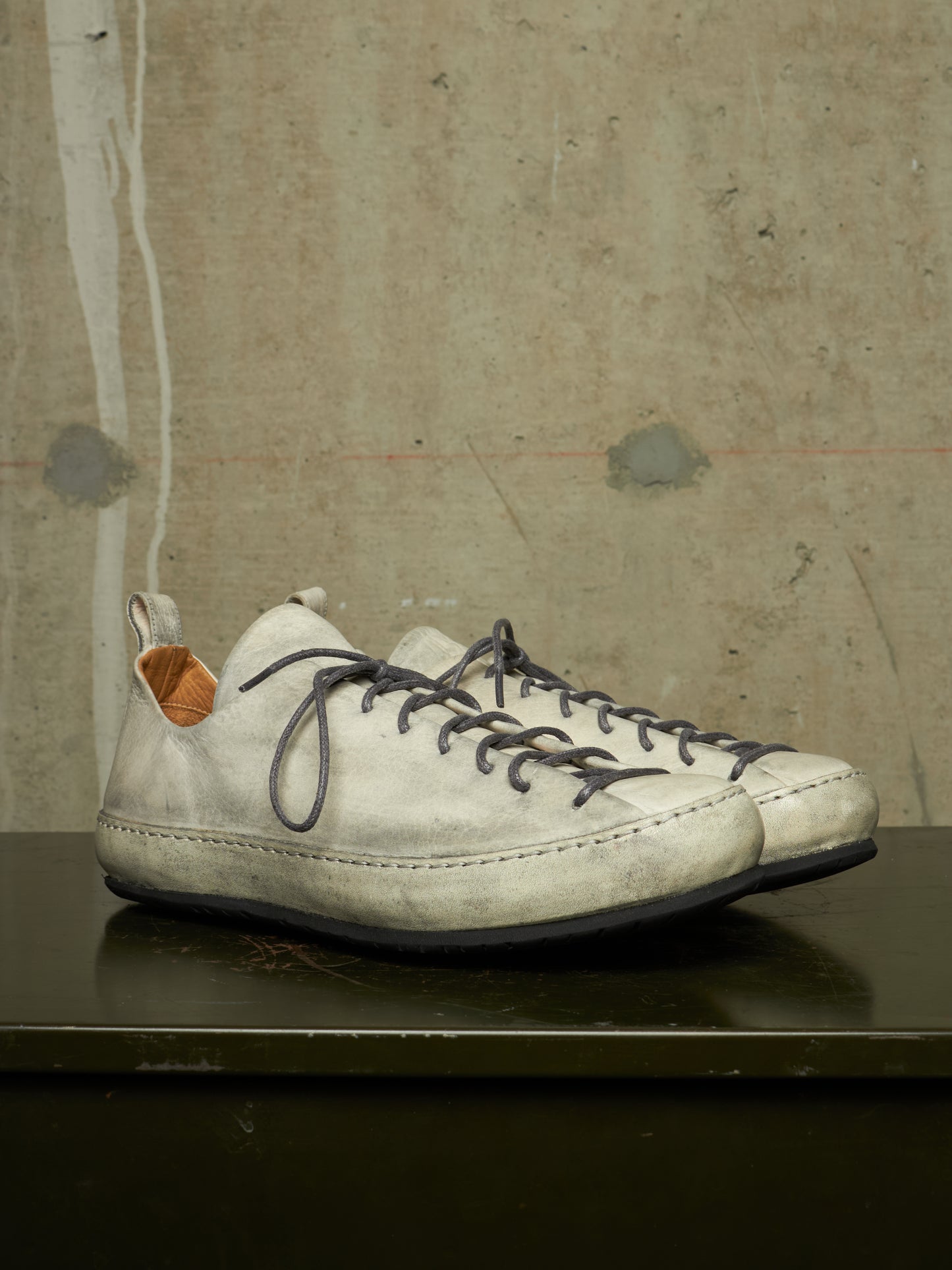 m.a+ by Maurizio Amadei 'S9P1 SY 1.0' Carbon Double Fold Cow Leather Sneakers
