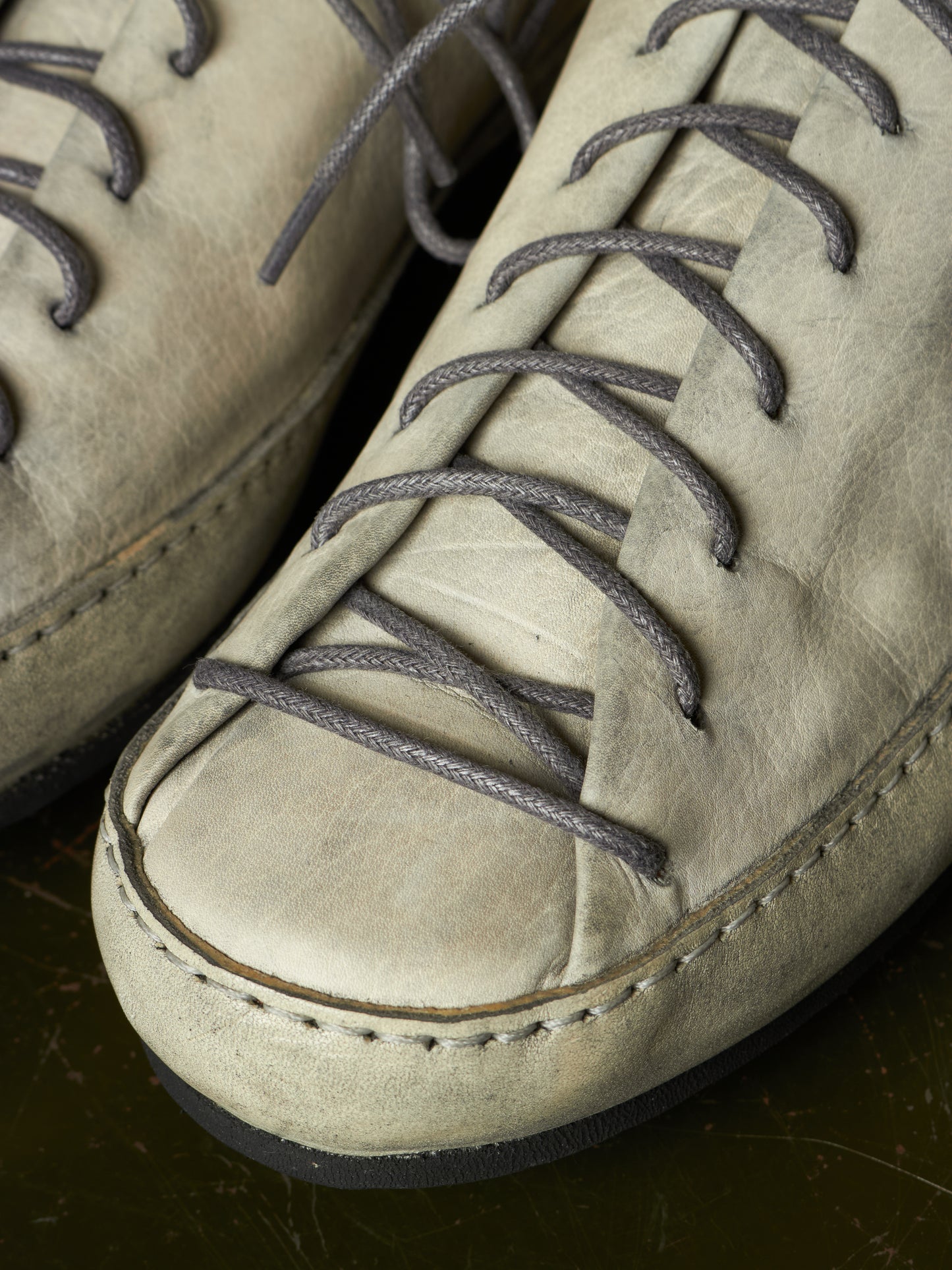 m.a+ by Maurizio Amadei 'S9P1 SY 1.0' Carbon Double Fold Cow Leather Sneakers