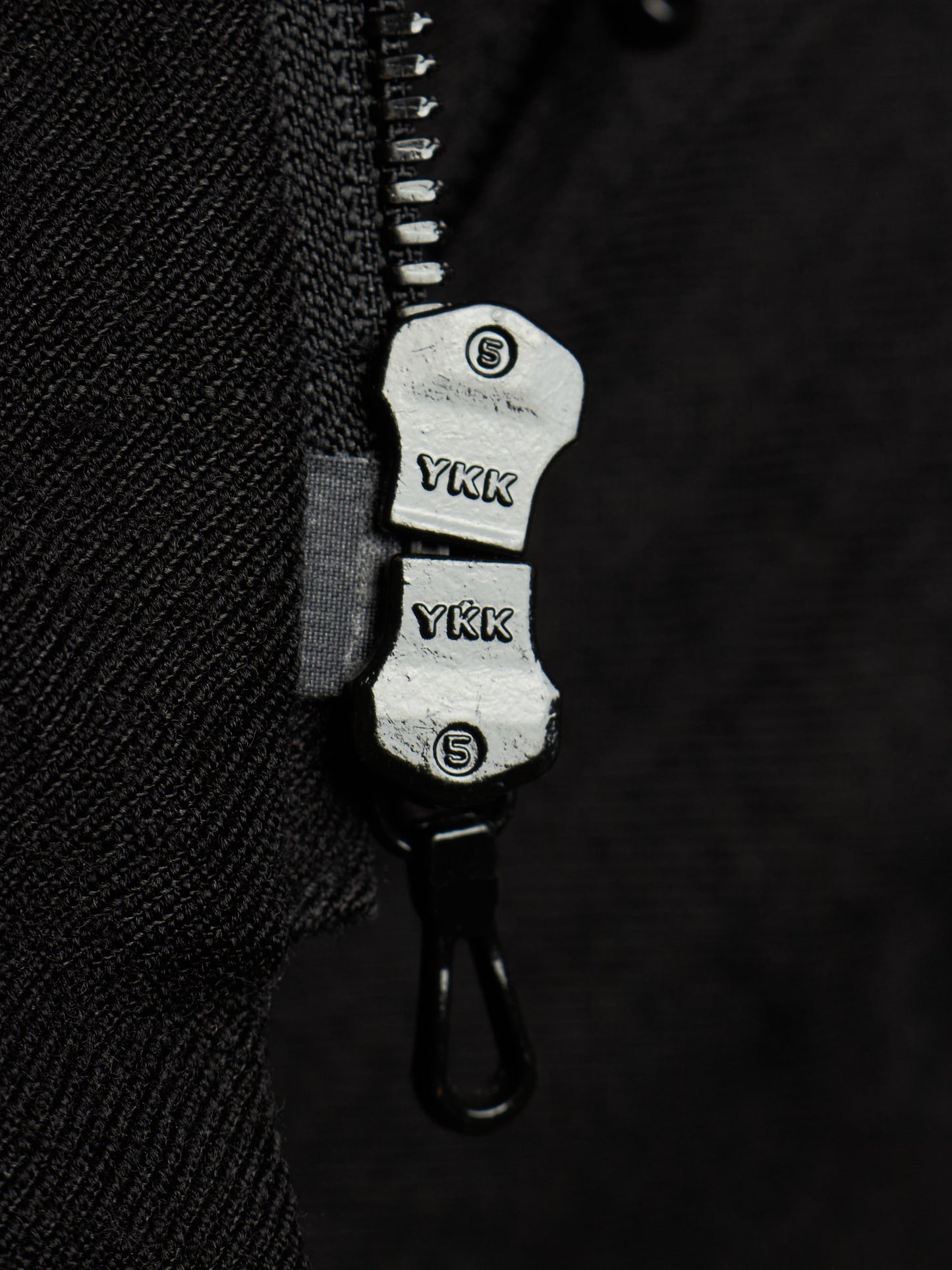 MA_Julius AW13-14 Black Wool Linen Twill Asymmetric Zip Rider Jacket