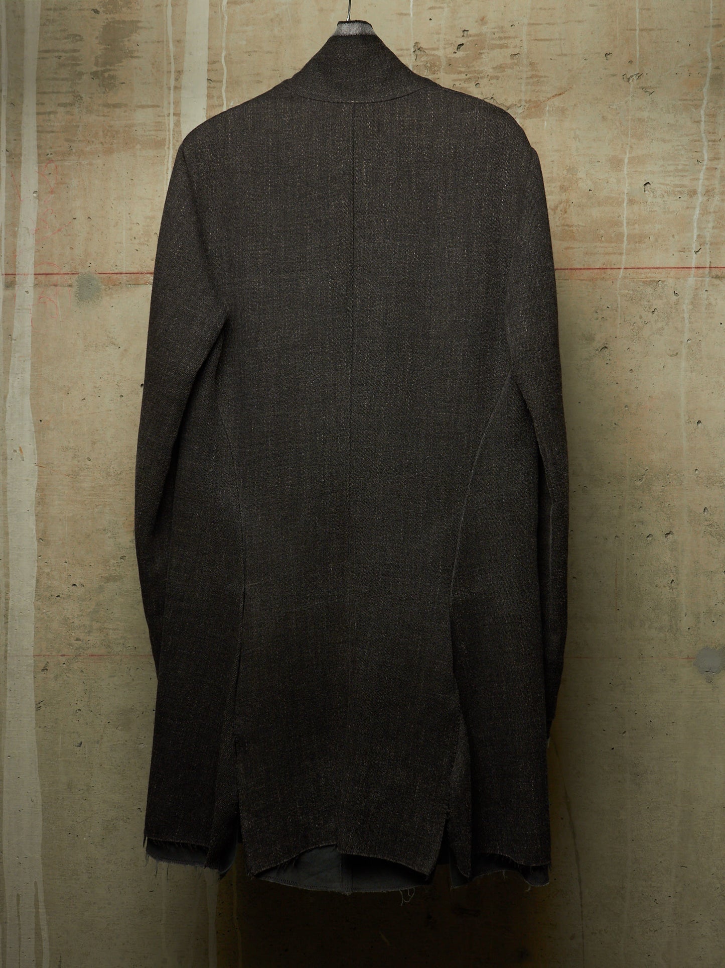 m.a+ by Maurizio Amadei AW13-14 'C261LCM WH' Wool Hemp Frayed Selvedge 4 Pocket Coat