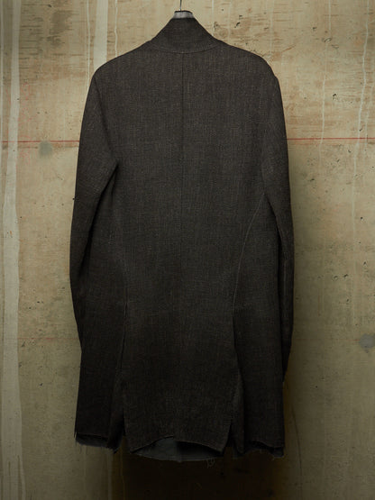 m.a+ by Maurizio Amadei AW13-14 'C261LCM WH' Wool Hemp Frayed Selvedge 4 Pocket Coat