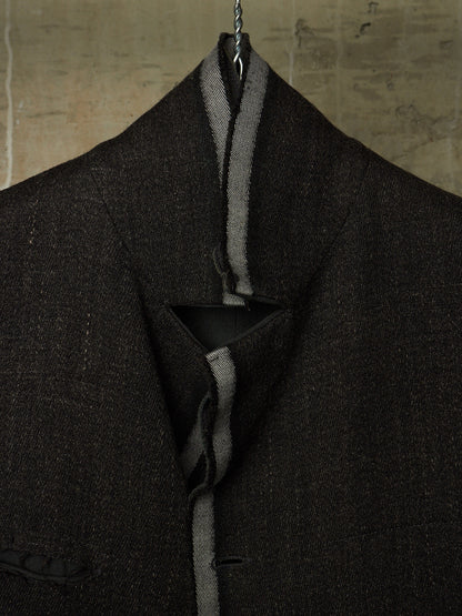 m.a+ by Maurizio Amadei AW13-14 'C261LCM WH' Wool Hemp Frayed Selvedge 4 Pocket Coat