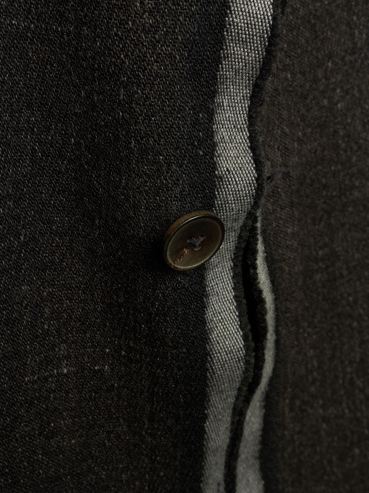 m.a+ by Maurizio Amadei AW13-14 'C261LCM WH' Wool Hemp Frayed Selvedge 4 Pocket Coat