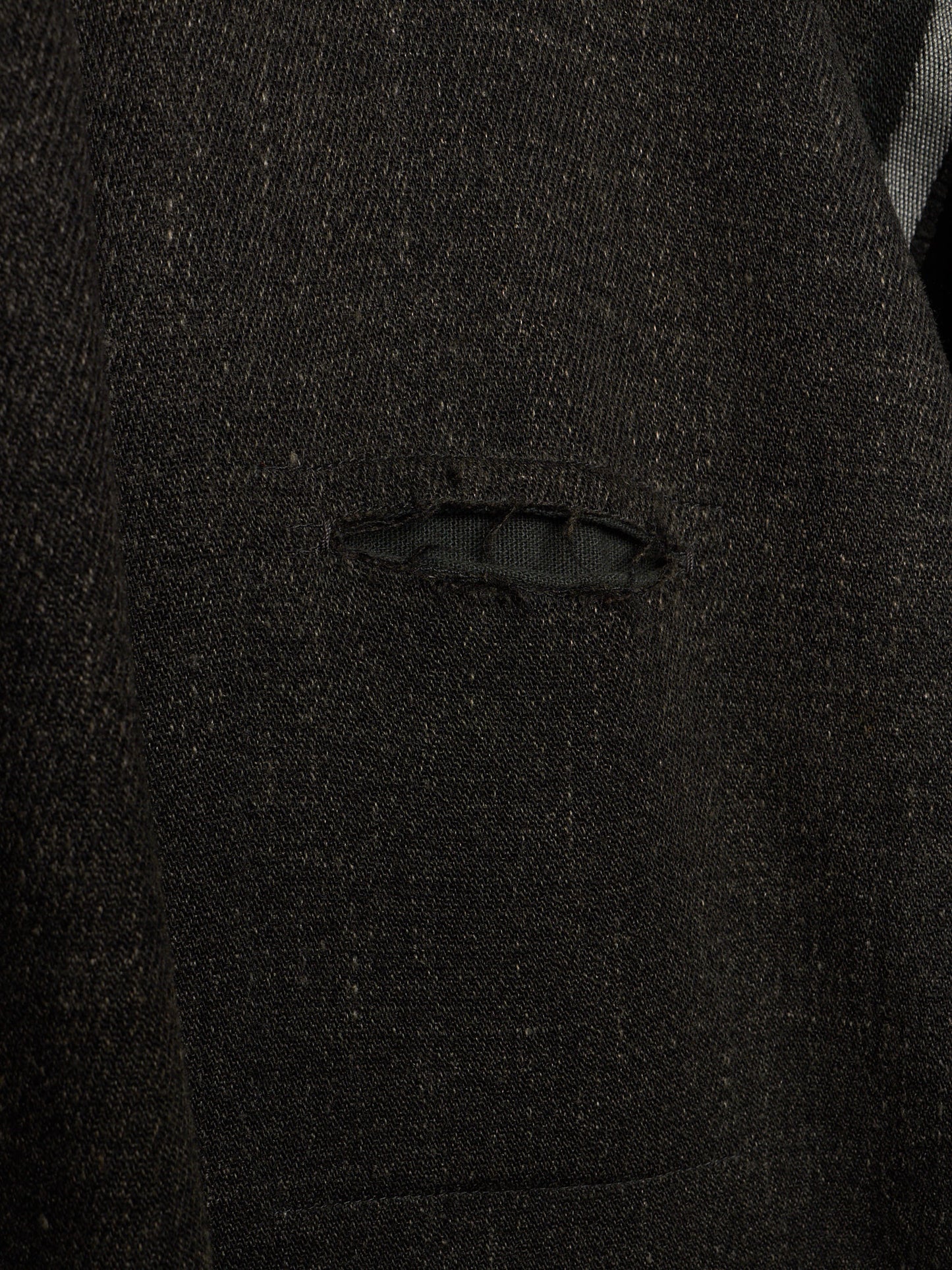 m.a+ by Maurizio Amadei AW13-14 'C261LCM WH' Wool Hemp Frayed Selvedge 4 Pocket Coat
