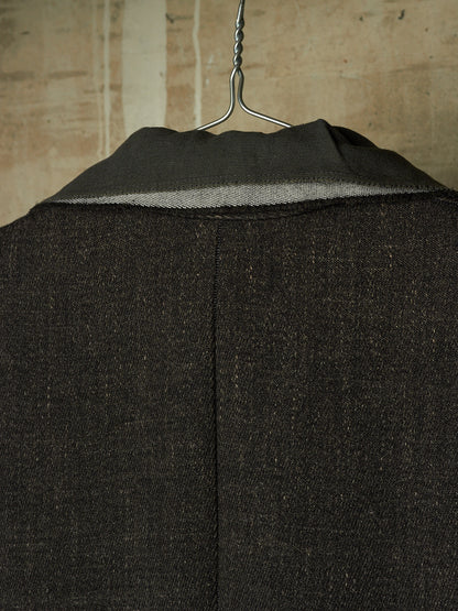 m.a+ by Maurizio Amadei AW13-14 'C261LCM WH' Wool Hemp Frayed Selvedge 4 Pocket Coat