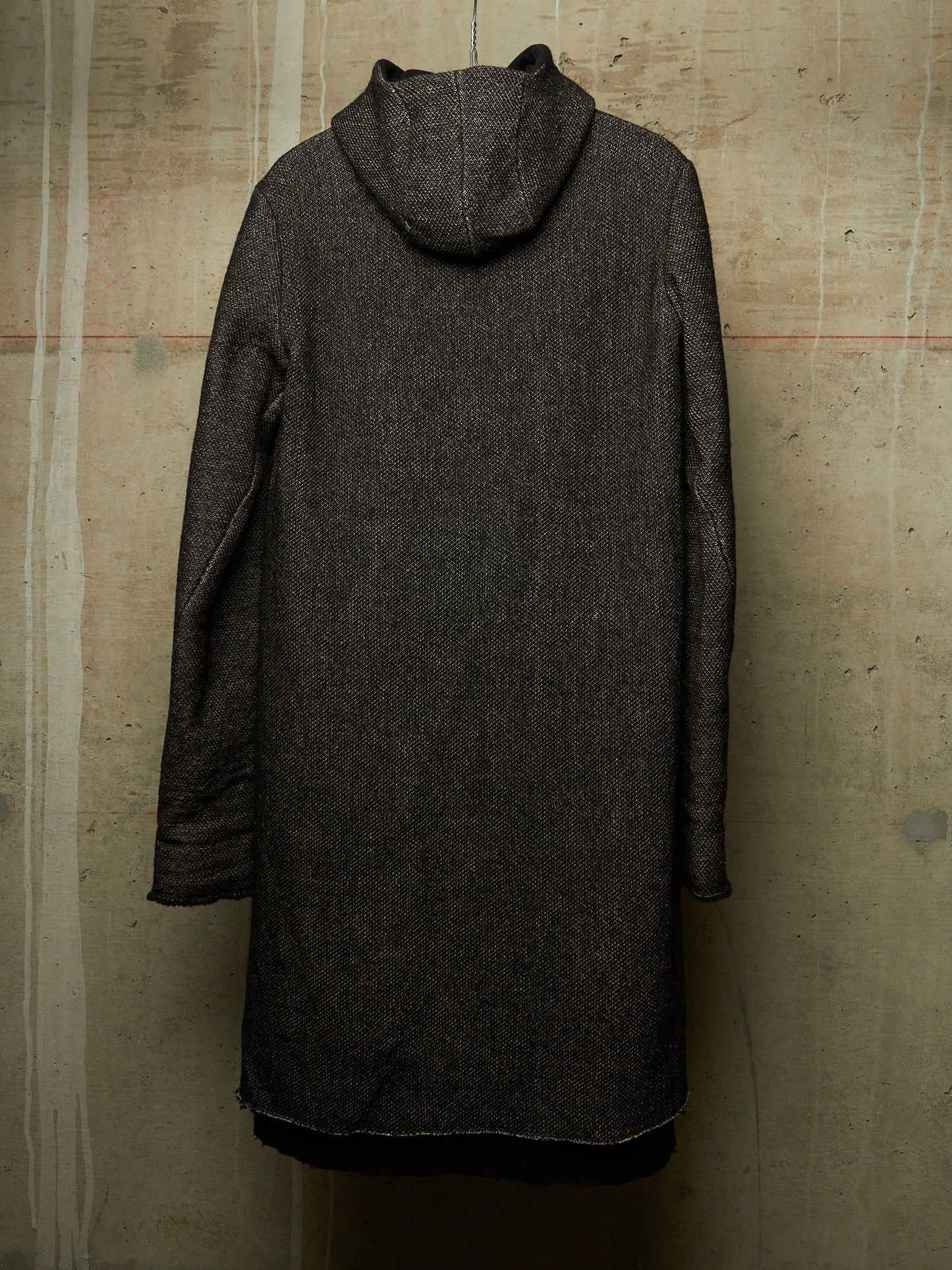 m.a+ by Maurizio Amadei Early 2010s Aviator Hooded Wool Tweed Duffle Coat