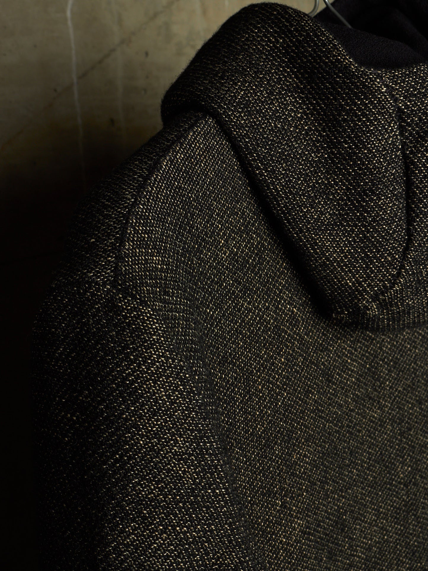m.a+ by Maurizio Amadei Early 2010s Aviator Hooded Wool Tweed Duffle Coat