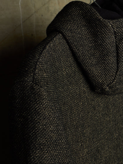m.a+ by Maurizio Amadei Early 2010s Aviator Hooded Wool Tweed Duffle Coat