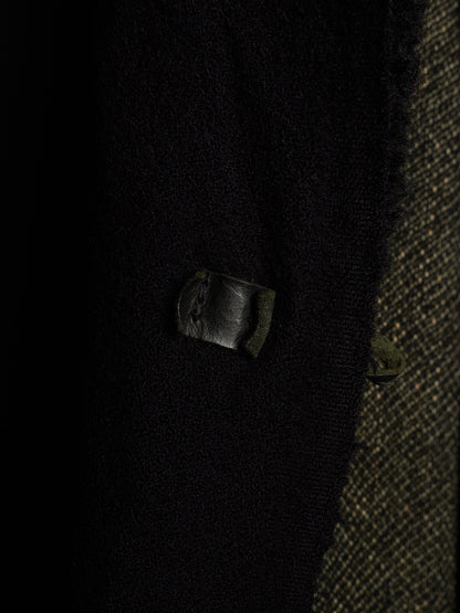 m.a+ by Maurizio Amadei Early 2010s Aviator Hooded Wool Tweed Duffle Coat