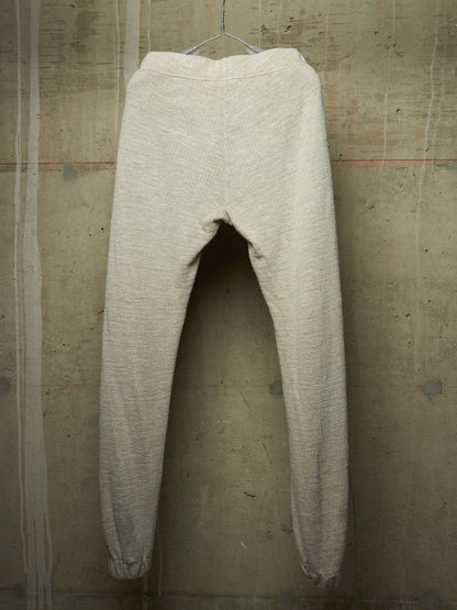 m.a+ by Maurizio Amadei SS24 'P1121EE JMH' Fitted Linen Knit Jogging Pants