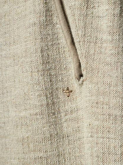 m.a+ by Maurizio Amadei SS24 'P1121EE JMH' Fitted Linen Knit Jogging Pants