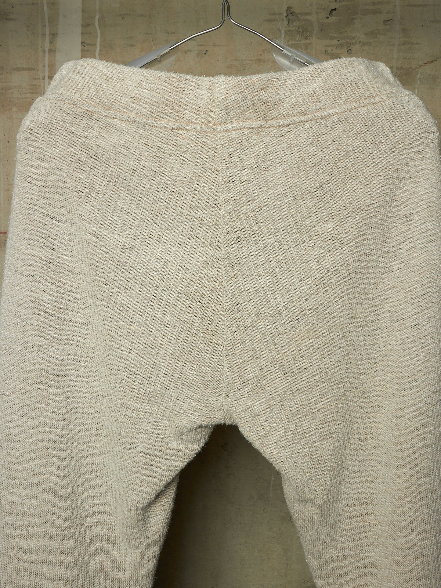m.a+ by Maurizio Amadei SS24 'P1121EE JMH' Fitted Linen Knit Jogging Pants