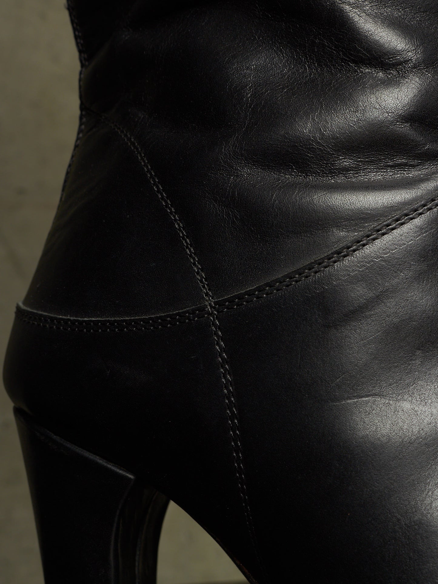 m.a+ by Maurizio Amadei AW19 'SW7C46Z' VIP 1.3 Black Tall Back Zip Calf Leather Boots