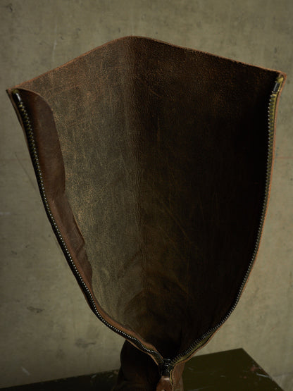 m.a+ by Maurizio Amadei AW19 'SW7C46Z' VIP 1.3 Ivy Green Tall Back Zip Calf Leather Boots