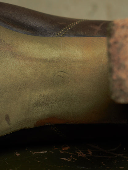 m.a+ by Maurizio Amadei AW19 'SW7C46Z' VIP 1.3 Ivy Green Tall Back Zip Calf Leather Boots
