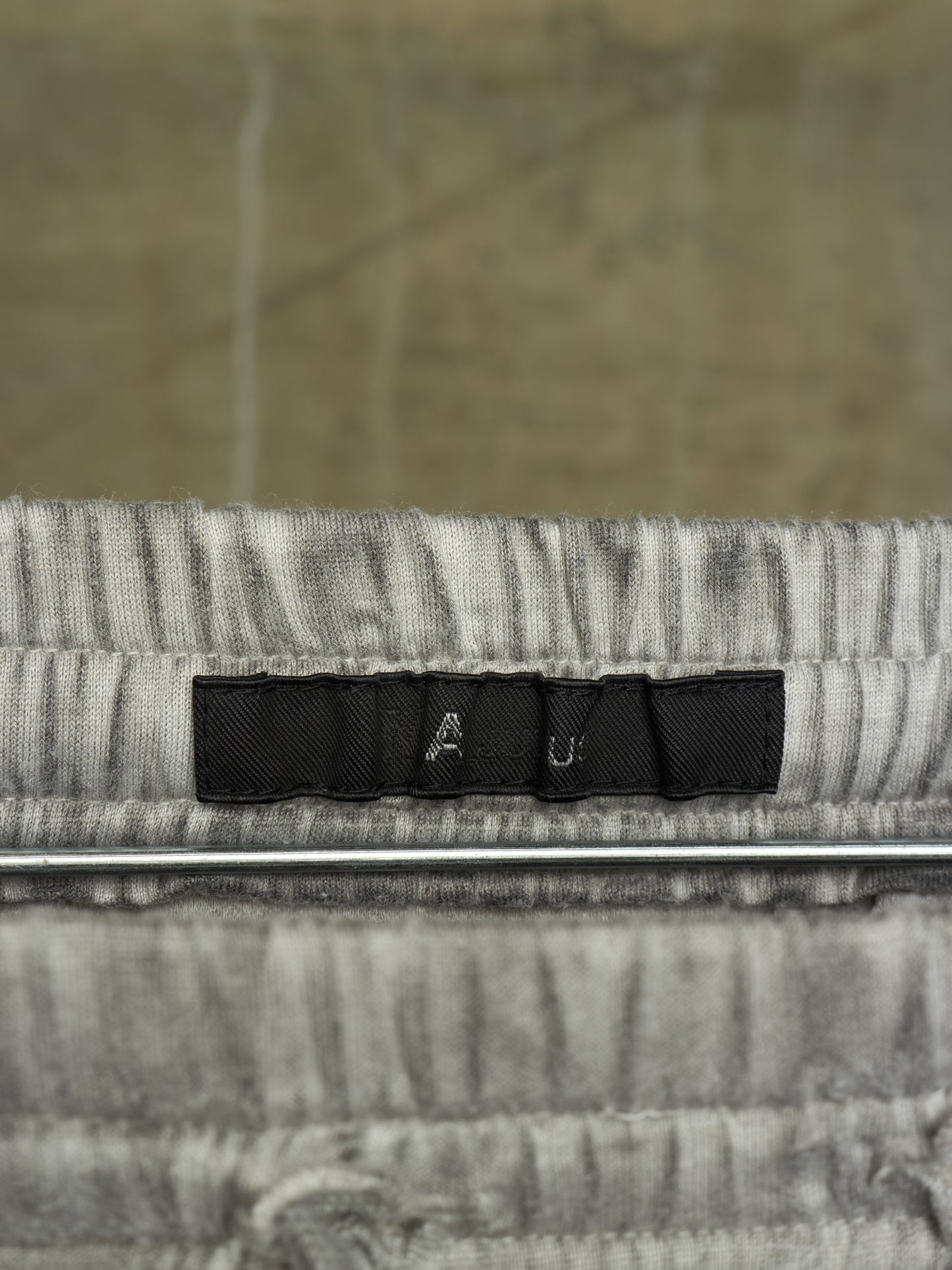MA_Julius SS14 Dirty Grey Drop-crotch Double Layered Cotton Linen Sweatpants