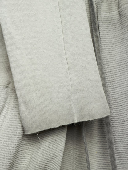 MA_Julius SS14 Dirty Grey Drop-crotch Double Layered Cotton Linen Sweatpants