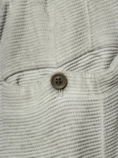 MA_Julius SS14 Dirty Grey Drop-crotch Double Layered Cotton Linen Sweatpants