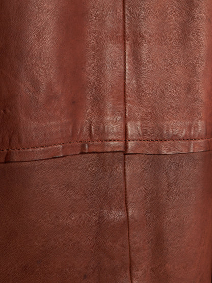 MiharaYasuhiro AW02 Over-dyed Distressed Sheepskin Leather Jacket