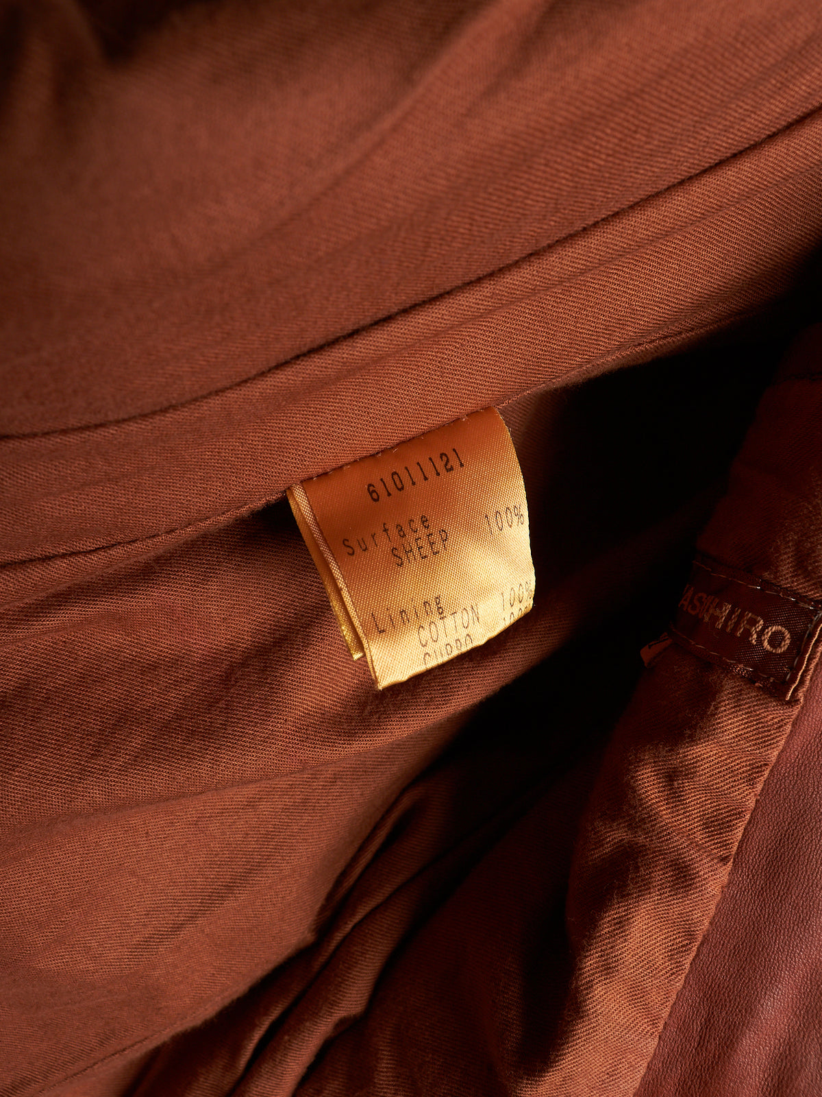 MiharaYasuhiro AW02 Over-dyed Distressed Sheepskin Leather Jacket