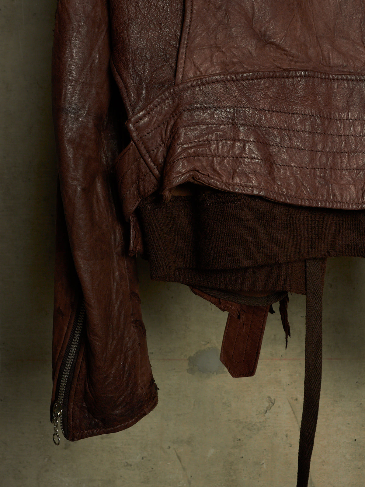 MiharaYasuhiro AW03 Distressed Sheepskin Leather Jacket