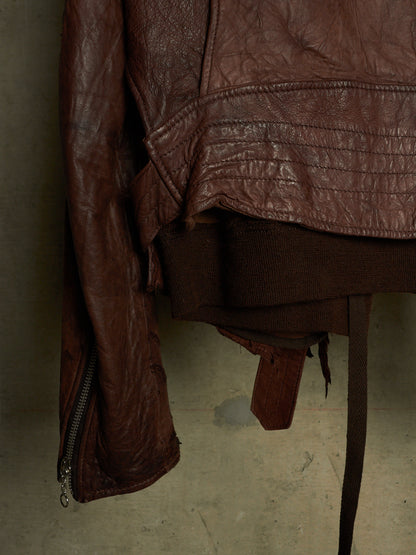 MiharaYasuhiro AW03 Distressed Sheepskin Leather Jacket