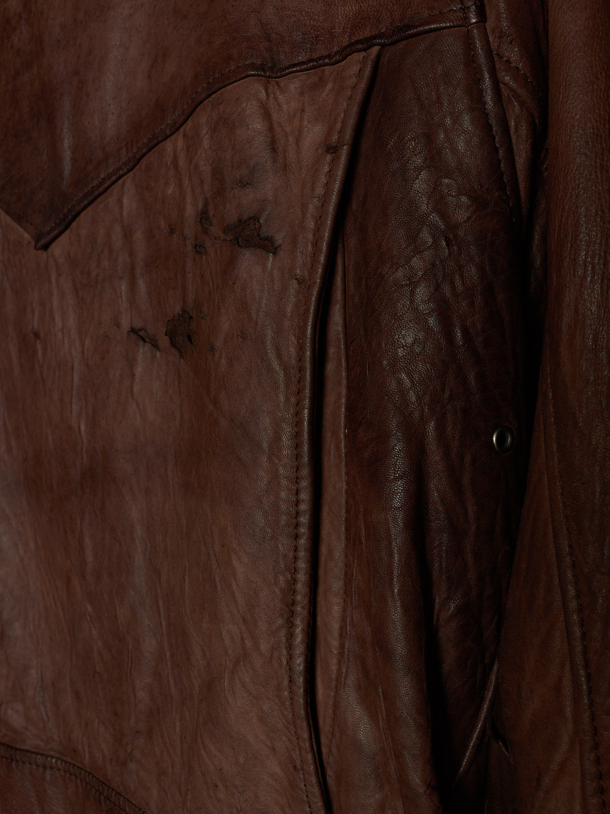 MiharaYasuhiro AW03 Distressed Sheepskin Leather Jacket